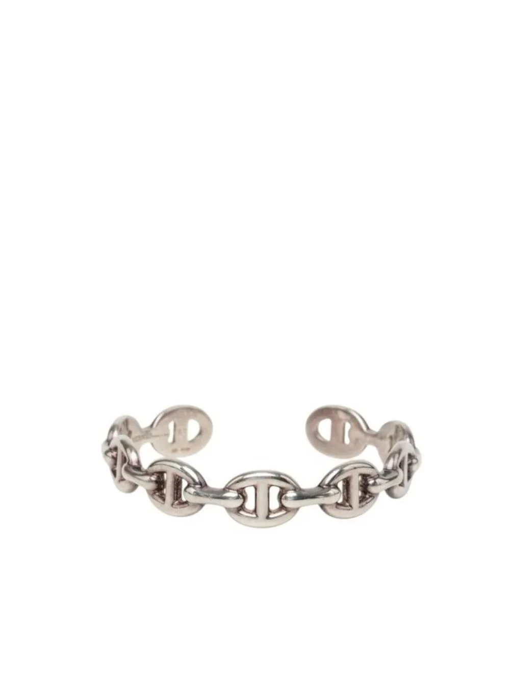 Hermes Chaine D'ancre ST Bangle Silver Bracelet
